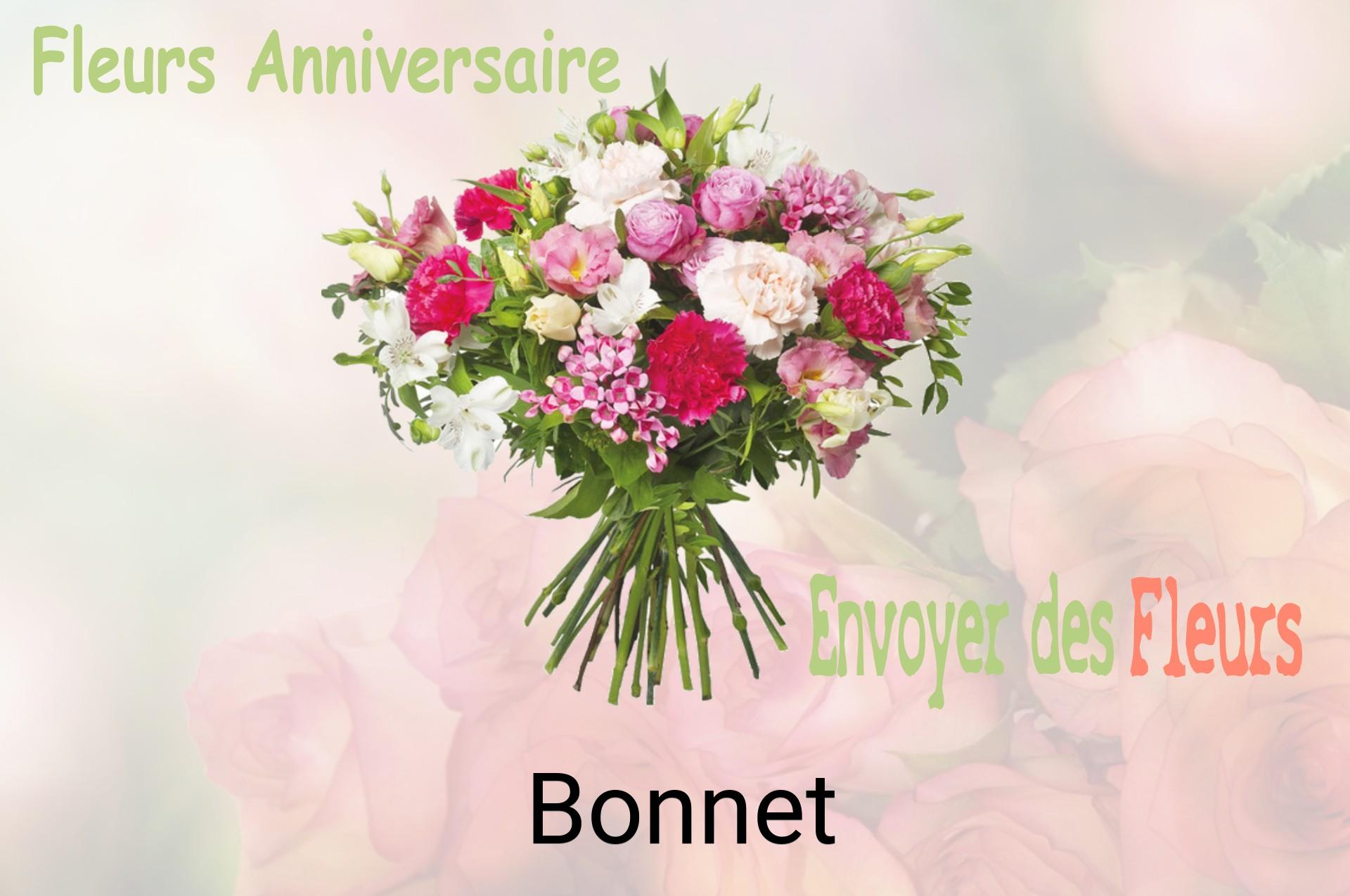 Bouquet de fleurs d’anniversaire livré à Bonnet