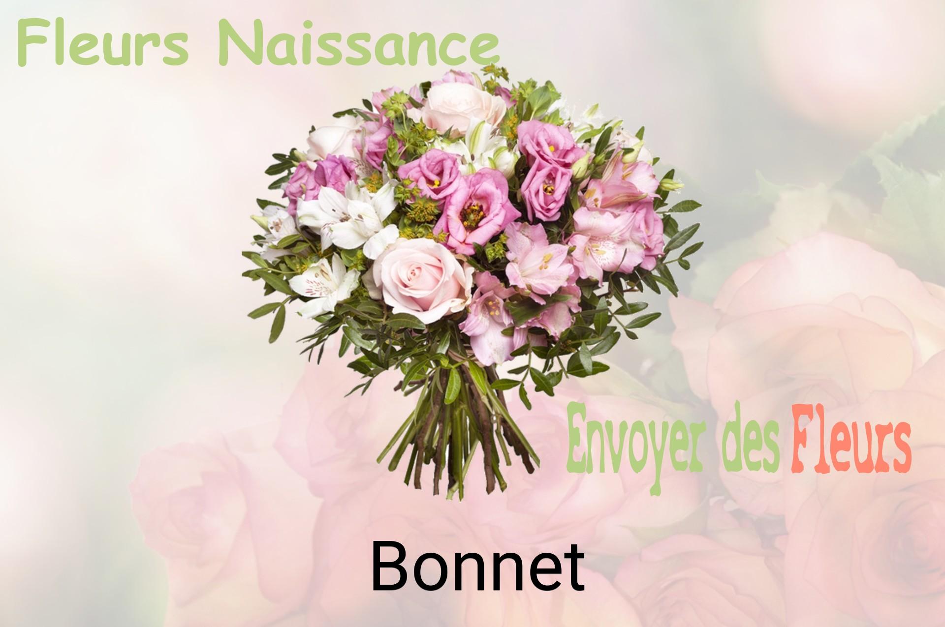 Bouquet de fleurs de naissance livré à Bonnet